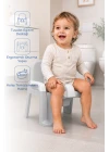 Babyjem Afacan Lazımlık Ergonomik Tuvalet Eğitimi Yardımcısı Soft Gri