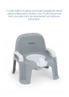 Babyjem Afacan Lazımlık Ergonomik Tuvalet Eğitimi Yardımcısı Soft Gri