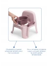 Babyjem Afacan Lazımlık Ergonomik Tuvalet Eğitimi Yardımcısı Soft Pembe