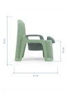 Babyjem Afacan Lazımlık Ergonomik Tuvalet Eğitimi Yardımcısı Soft Yeşil