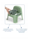 Babyjem Afacan Lazımlık Ergonomik Tuvalet Eğitimi Yardımcısı Soft Yeşil