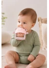Babyjem Crabby Tutma Halkalı Silikon Diş Kaşıyıcı Pembe
