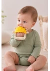 Babyjem Crabby Tutma Halkalı Silikon Diş Kaşıyıcı Sarı