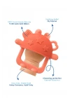 Babyjem Crabby Tutma Halkalı Silikon Diş Kaşıyıcı Turuncu