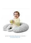Babyjem Emzirme ve Destek Minderi Gri Yaprak