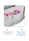Babyjem Katlamalı Anne&bebek Organizer Gri Çiçek