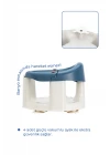 Babyjem Önden Açılır Banyo & Mama Oturağı İndigo Mavi