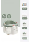 Babyjem Önden Açılır Banyo ve Mama Oturağı ve Hediye Minderli - 2  Li Set Soft Yeşil