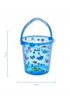 Babyjem Şeffaf Kova & Maşrapa Set Mavi Desenli