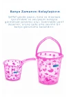 Babyjem Şeffaf Kova & Maşrapa Set Pembe Desenli