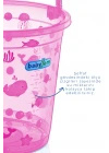 Babyjem Şeffaf Kova & Maşrapa Set Pembe Desenli