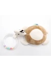 Babyjem Sevimli Yürüme Arkadaşım Çıngıraklı Peluş Kaplumbağa Kahverengi