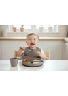 Babyjem Silikon Beslenme Seti Gri 4 Parça Hediye Seti