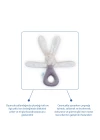 Babyjem Tutmalı Çıngıraklı Mini Peluş Tavşan Taş 842