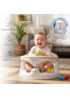 Babyjem Yandan Açılır Banyo ve Mama Oturağı & Minder 2li Set Taş