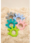 Babyjem Yumuşak Diş Kaşıyıcı Ahtapot Gri