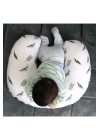 Babyjem Emzirme Ve Destek Minderi Gri Çiçek