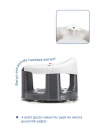 Babyjem Önden Açılır Banyo & Mama Oturağı Beyaz