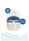 Babyjem Önden Açılır Banyo ve Mama Oturağı ve Hediye Minderli - 2  Li Set İndigo Mavi
