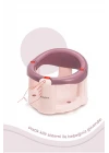Babyjem Önden Açılır Banyo ve Mama Oturağı ve Hediye Minderli - 2 Li Set Mürdüm
