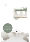 Babyjem Önden Açılır Banyo ve Mama Oturağı ve Hediye Minderli - 2  Li Set Soft Yeşil