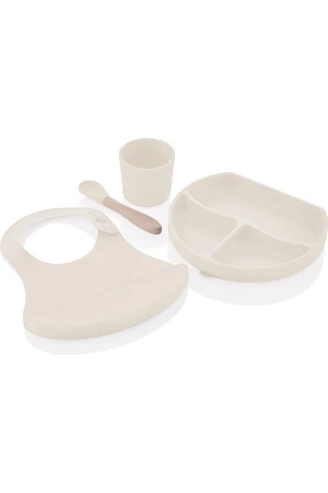 Babyjem Silikon Beslenme Seti Ekru