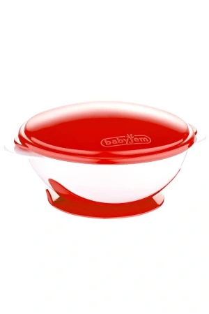 Babyjem Vakumlu Mama Tabağı Kırmızı