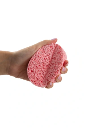 Babyjem Banyo Süngeri Selülozik Pembe