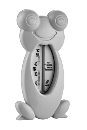 Babyjem Kurbağa Banyo Oda Termometresi Gri