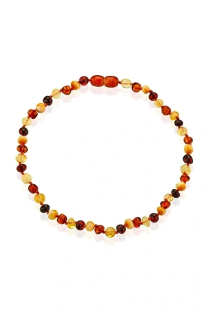 Babyjem Orjinal Sertifikalı Kehribar Bebek Kolyesi Multicolor