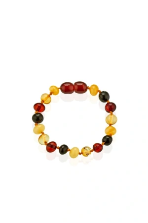 Babyjem Orjinal Sertifikalı Kehribar Bebek Bilekliği Multicolor