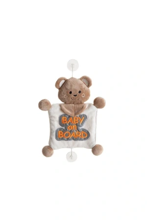 Babyjem Reflektörlü Arabada Bebek Var Aparatı Kahve