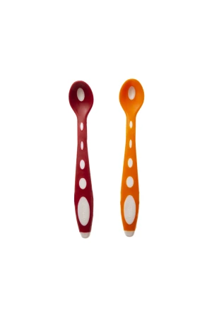 Babyjem Yumuşak Uçlu Mama Kaşığı Turuncu-Kırmızı