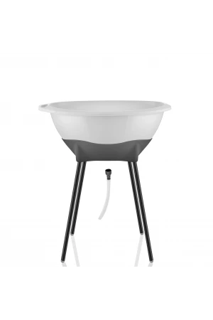 Babyjem Yeni Nesil Elegant Su Tahliyeli Giderli Ayaklı Bebek Küveti Beyaz