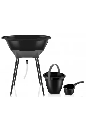 Babyjem Elegant Yenidoğan Bebek Banyo Küvet Seti Siyah