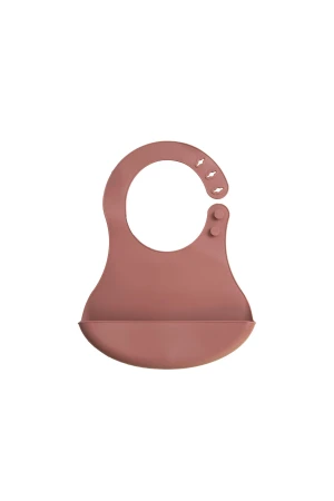 Babyjem Mini Silikon Önlük Mocha