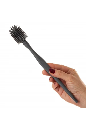 Babyjem Biberon ve Emzik Temizleme Fırçası Gri