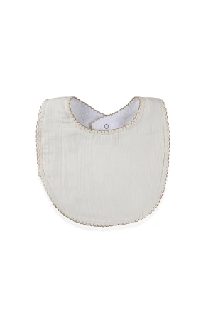 Babyjem Bürümcük Müslin Önlük Ekru
