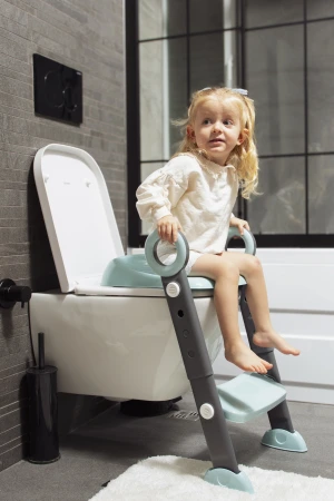 Babyjem Basamaklı Katlanır Klozet Adaptörü Mint