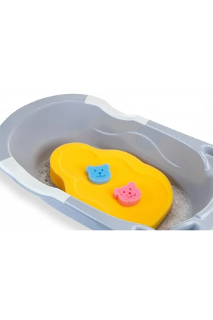 Babyjem Bebek Küvet İçi Sünger + Yıkama Süngeri Sarı