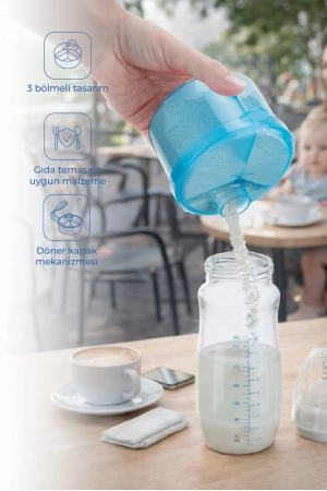 Babyjem Toz Mama Kabı Mavi