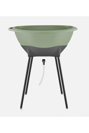 Babyjem Yeni Nesil Elegant Su Tahliyeli Giderli Ayaklı Bebek Küveti Soft Yeşil