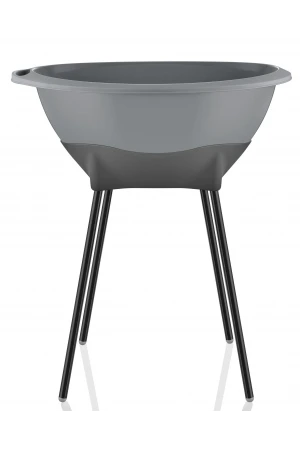 Babyjem Yeni Nesil Elegant Su Tahliyeli Giderli Ayaklı Bebek Küveti Gri