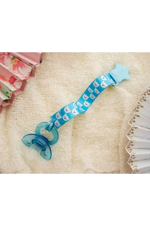 Babyjem Klipsli Emzik Askısı Mavi Ayıcık