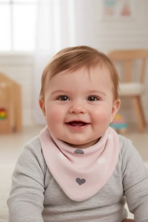 Babyjem Yenidoğan Fular Mama Önlüğü 515 Pembe