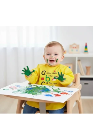 Babyjem Faaliyet Önlüğü Kollu Sarı Outlet