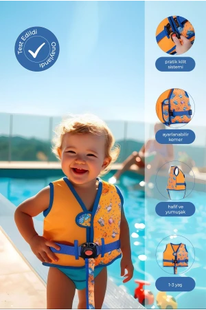 Babyjem Çocuk Yüzme Yeleği Turuncu