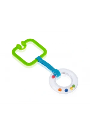 Babyjem Pusete Asılabilir Kare Sesli Çıngırak Yeşil