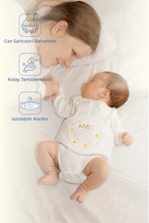 Babyjem Kiraz Çekirdekli Gaz Giderici Kemer - Ekru