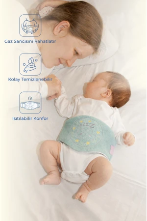 Babyjem Kiraz Çekirdekli Gaz Giderici Kemer - Yeşil